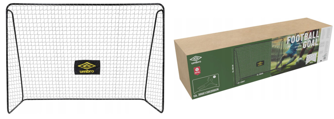 Umbro Bramka do piłki nożnej 300x205x120cm