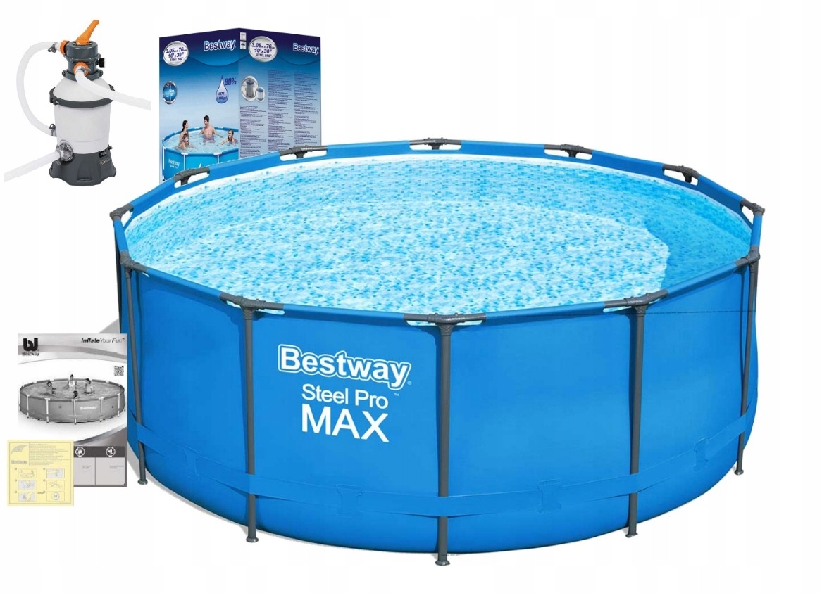 

Bestway Basen 366x122 56420 z pompą piaskową