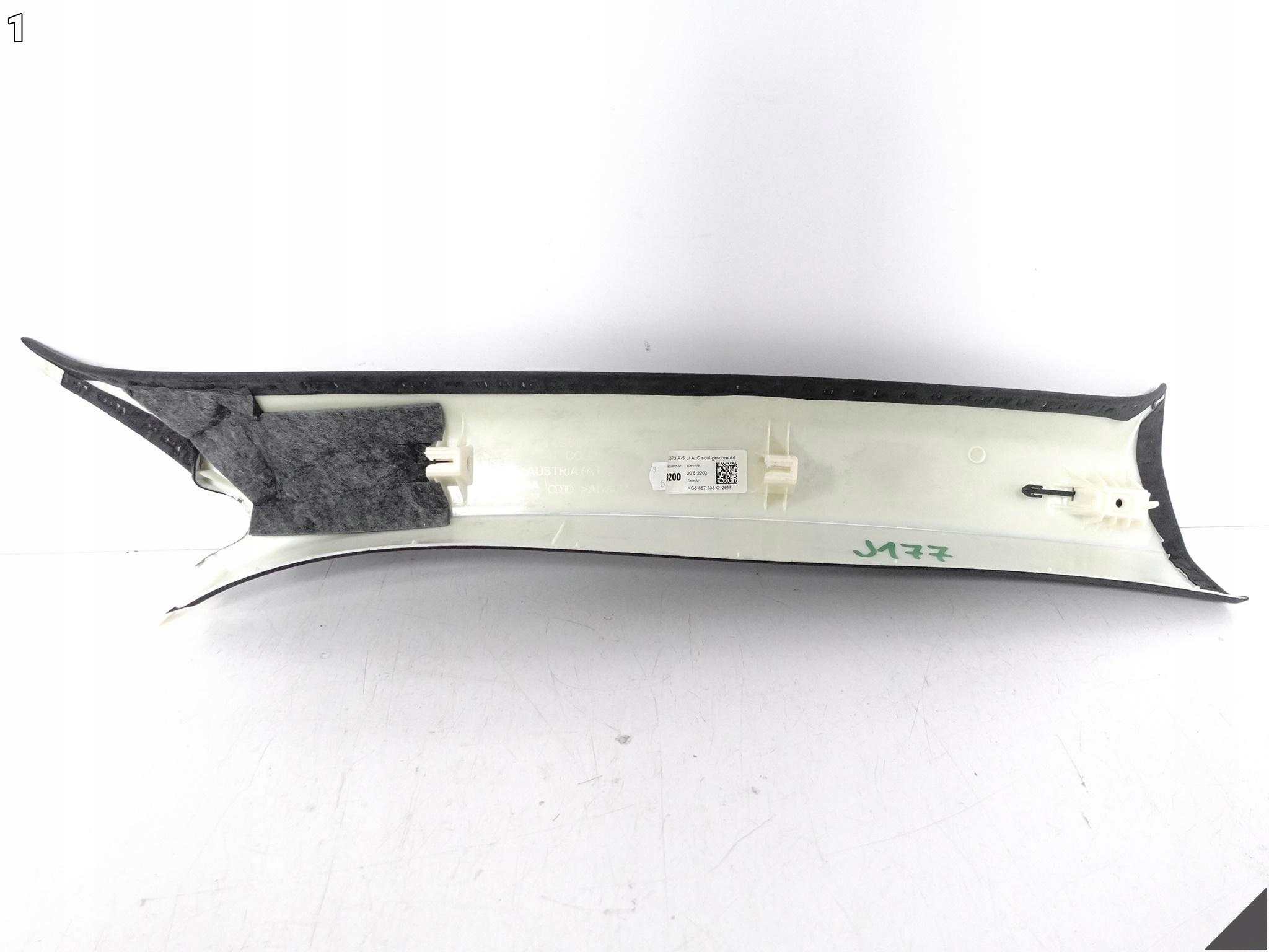 AUDI RS7 S7 A7 4G8 C7 14-18 cover side pillar A left ALCANTARA 25M