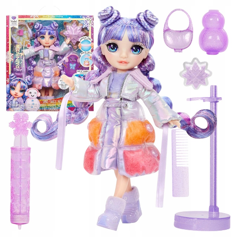 RAINBOW HIGH WINTER WONDERLAND LALKA VIOLET WILLOW ZIMOWA + AKCESORIA