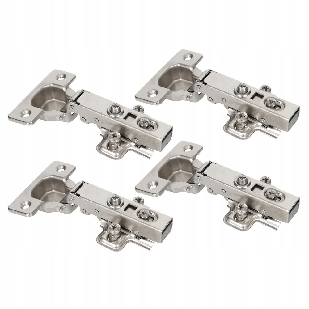 

4x Zawias Meblowy Nakładany Cichy Domyk H=0 Z Euro