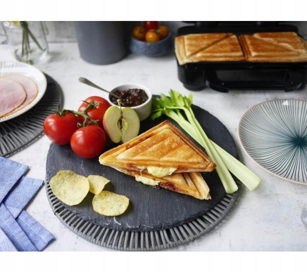 BREVILLE Sandwiczowy Opiekacz Z Głębokimi Płytami Stal Nierdzewna Czarny — miniatura 8