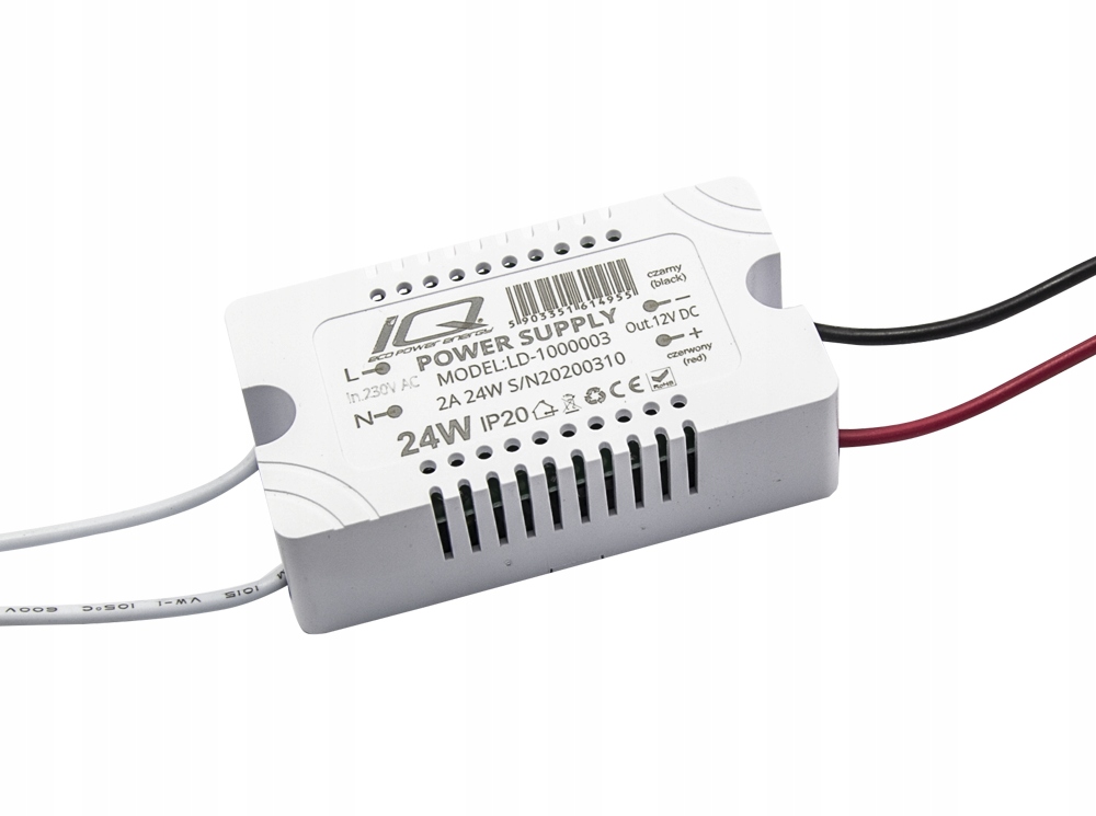 

Zasilacz 12V 24W 2A Meblowy Taśmy Żarówki Led