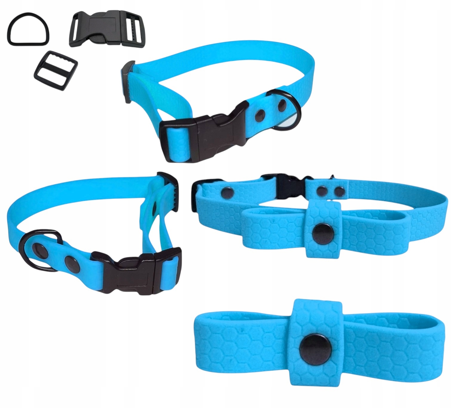 Levně Obojek S Mašličkou Pro Malého Psa, Měkký, Voděodolný, Biothane Hexa XL