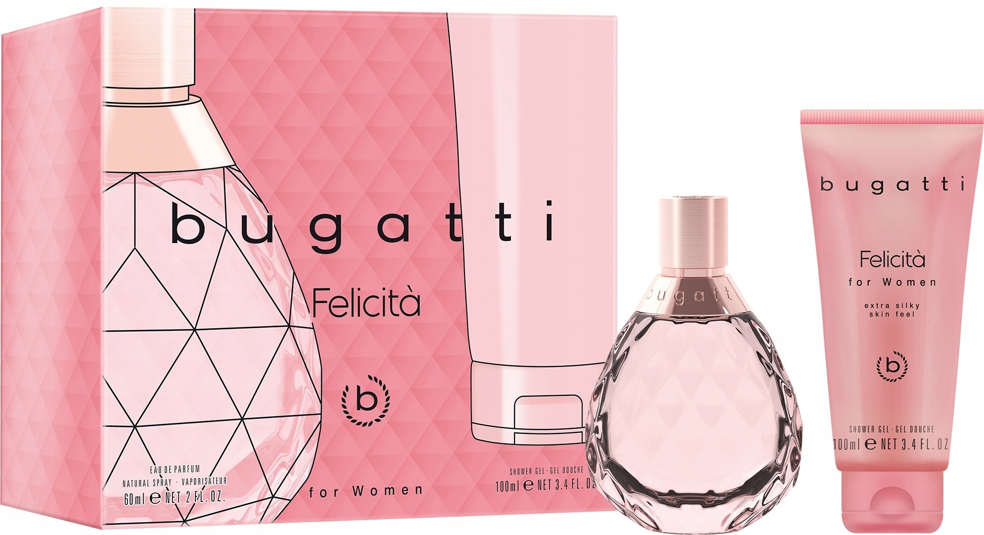 Bugatti Dárková sada pro ženy Felicitá (parfémovaná voda 60 Ml gel pod