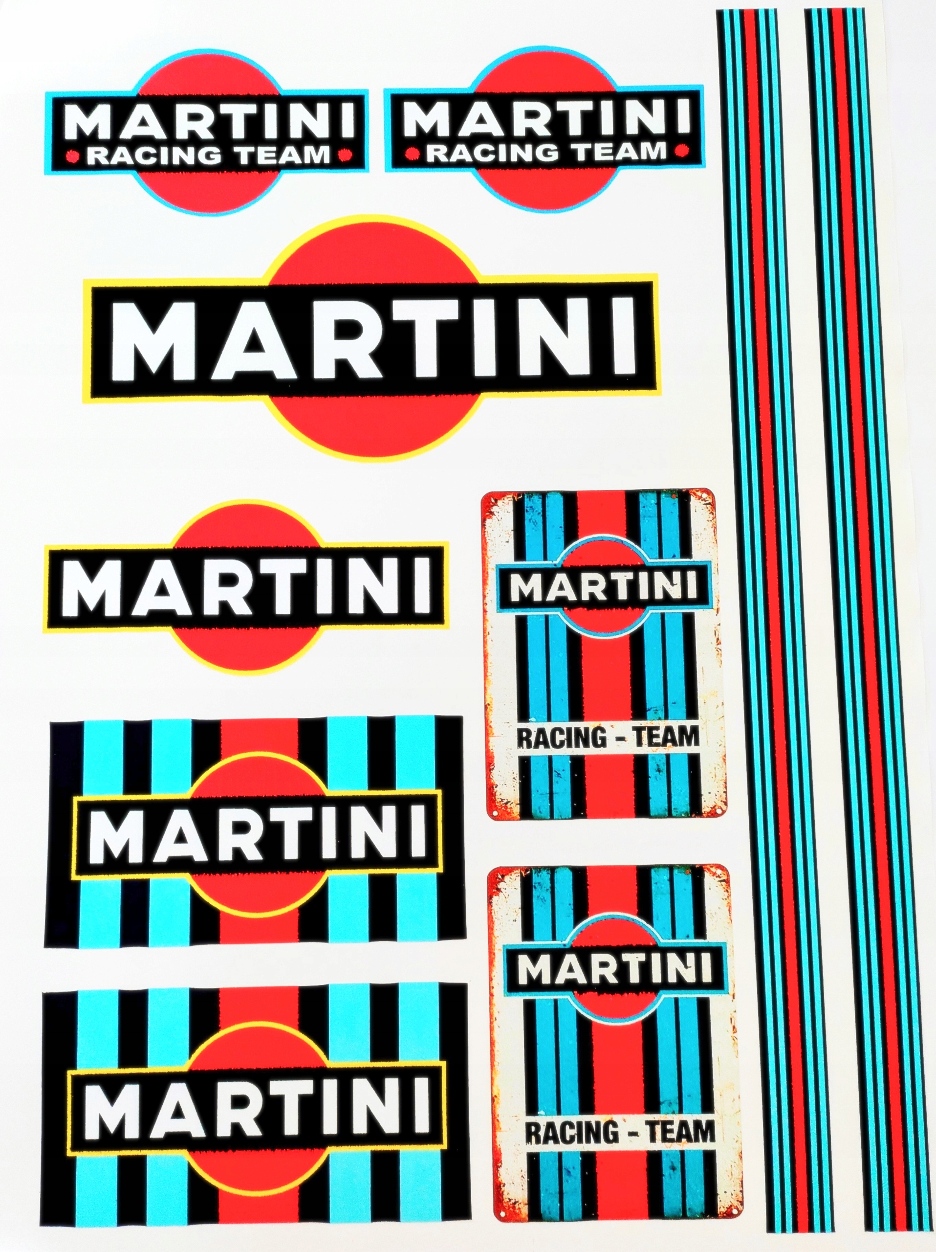 

Zestaw naklejek Martini , plansza