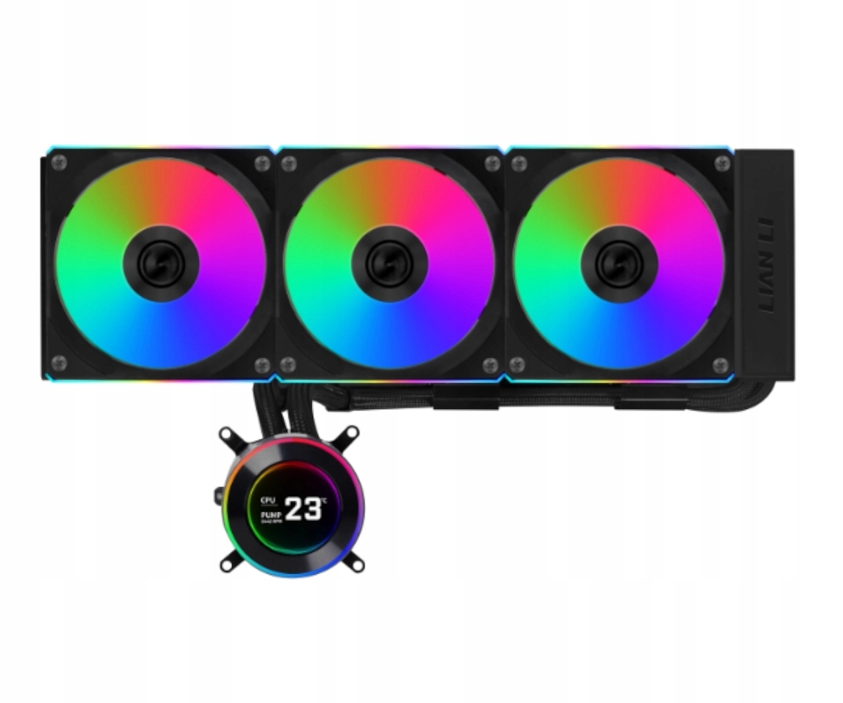 Chłodzenie wodne Lian Li Hydroshift II LCD-C 360CL 3x120mm Intel Amd Czarne