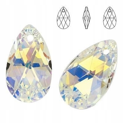6106 MM 38 Swarovski Pear-shaped Crystal Ab