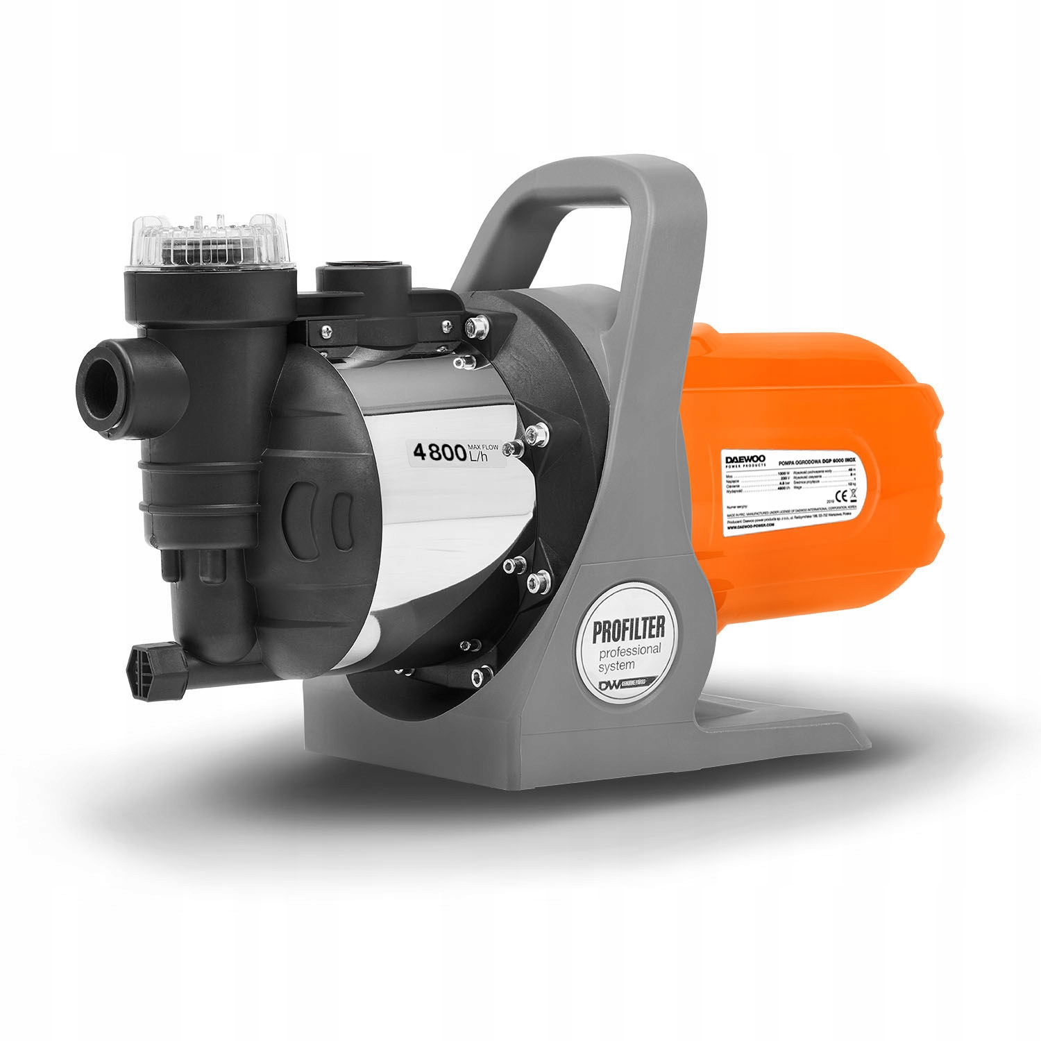 Pompa ogrodowa Daewoo Dgp 6000 Inox 1300 W, 4800 l/h