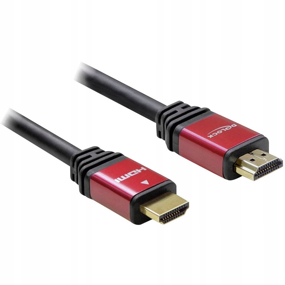 Kabel Hdmi High Speed 2 m Delock, pozłacane styki, ferrytowy rdzeń