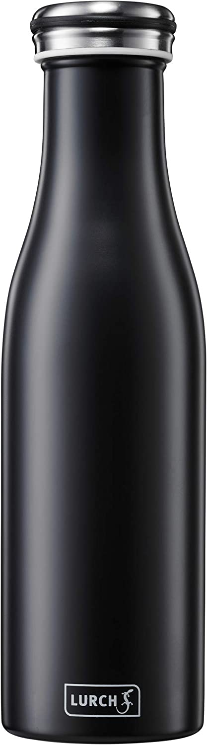 BUTELKA TERMICZNA 0,5l Lurch IZOLOWANA czarny mat