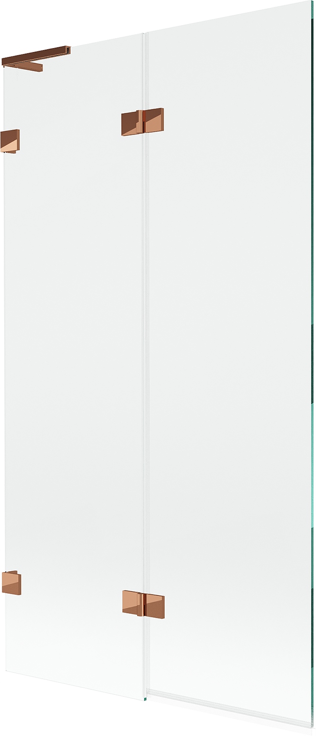 Mexen Lunar L vanová zástěna 2-křídlová levá 100 x 150 cm, transparentní, r