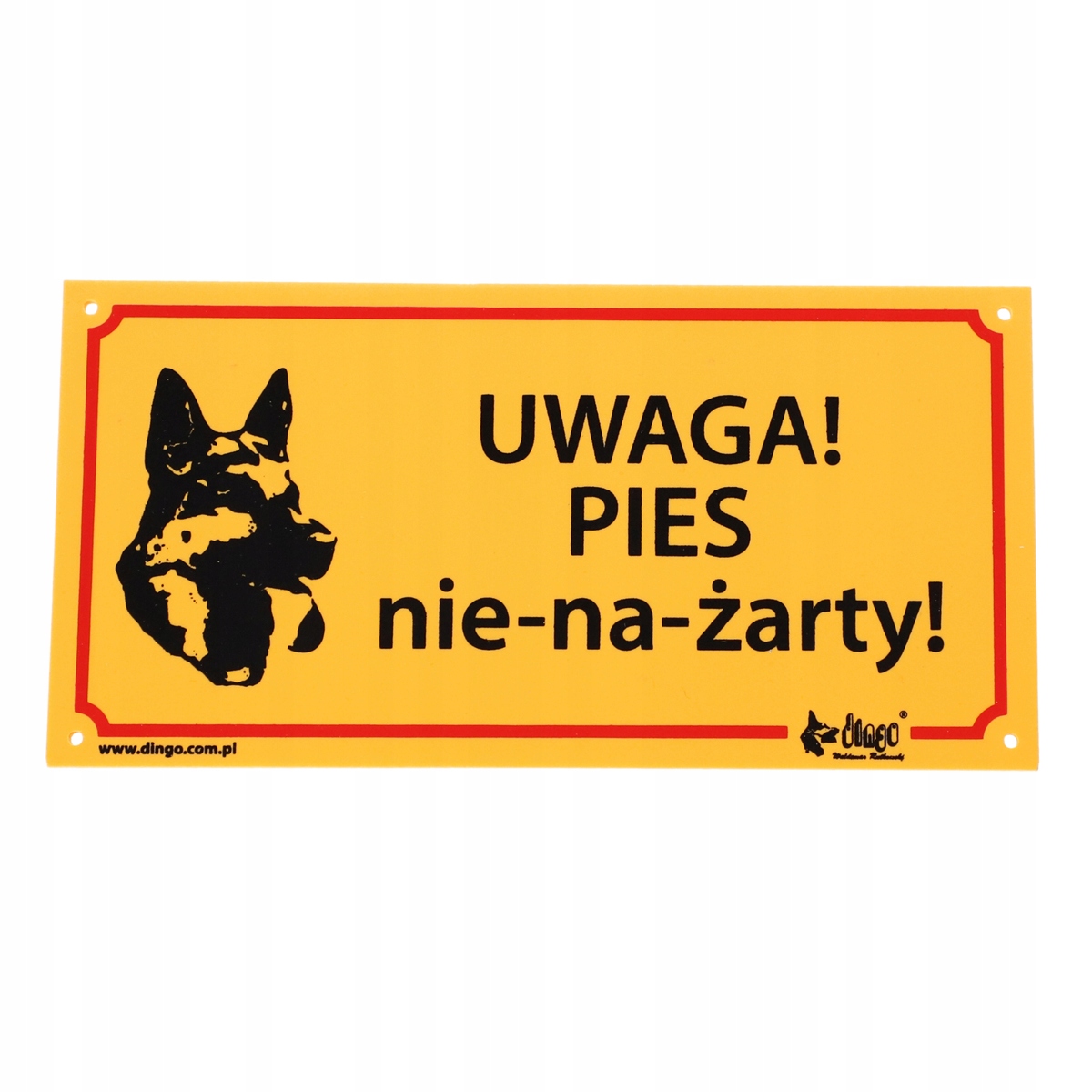 

Tabliczka Ostrzegawcza Pvc Uwaga Pies Nie-na-żarty