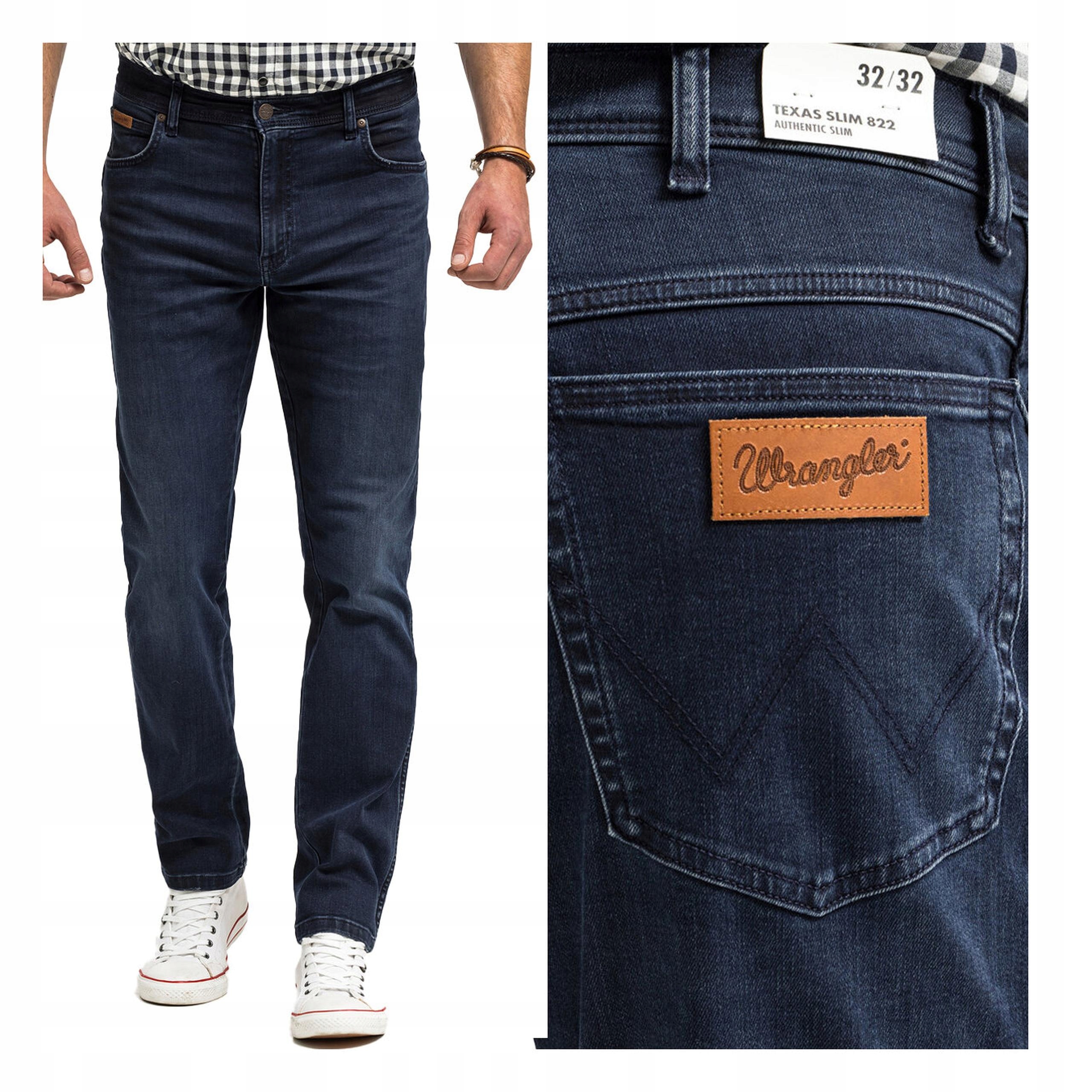 Wrangler Texas Slim Pánské Džínové Kalhoty Džíny W48 L34