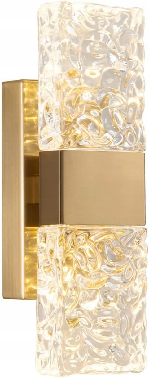 Nástenné svietidlo Sxtiger Nordic Crystal Golden Led, 3 svetlá