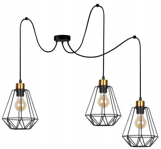 Industriální závěsná lampa 3xE27 Primo Candellux