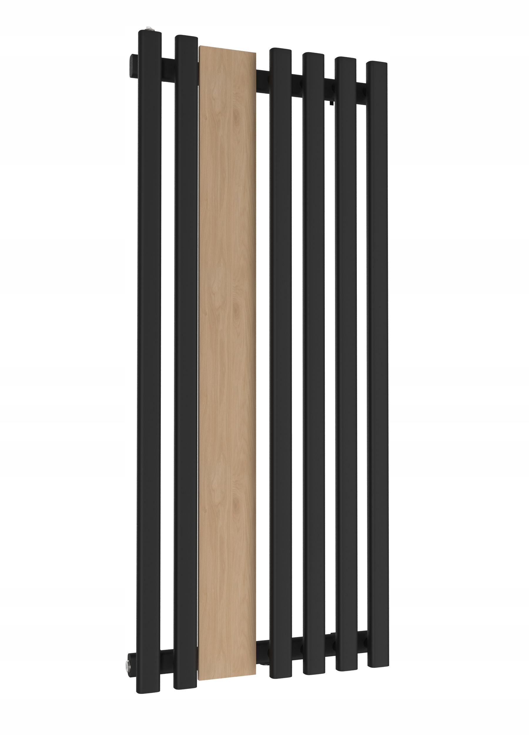 Dekorativní radiátor Flower WOOD100x60 Černý Mat