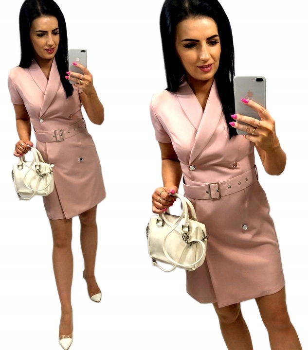 Dámské šaty na křtinové přijímání Šaty Elegantní Tužková růžová XL