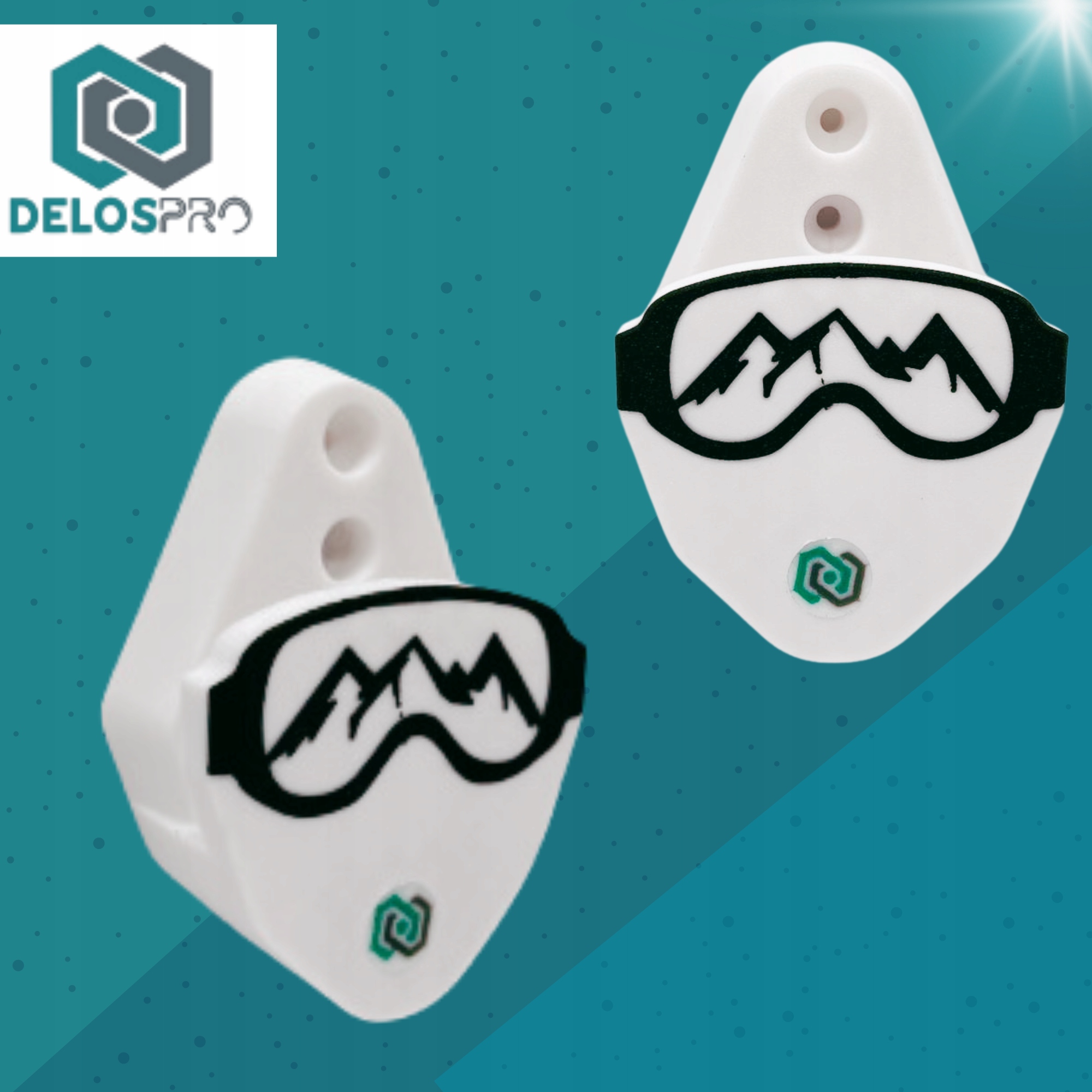 WIESZAK UCHWYT ŚCIENNY NA SNOWBOARD DESKĘ SNOWBOARDOWĄ TRWAŁY MOCNY GOOGLE Marka DELOSPRO