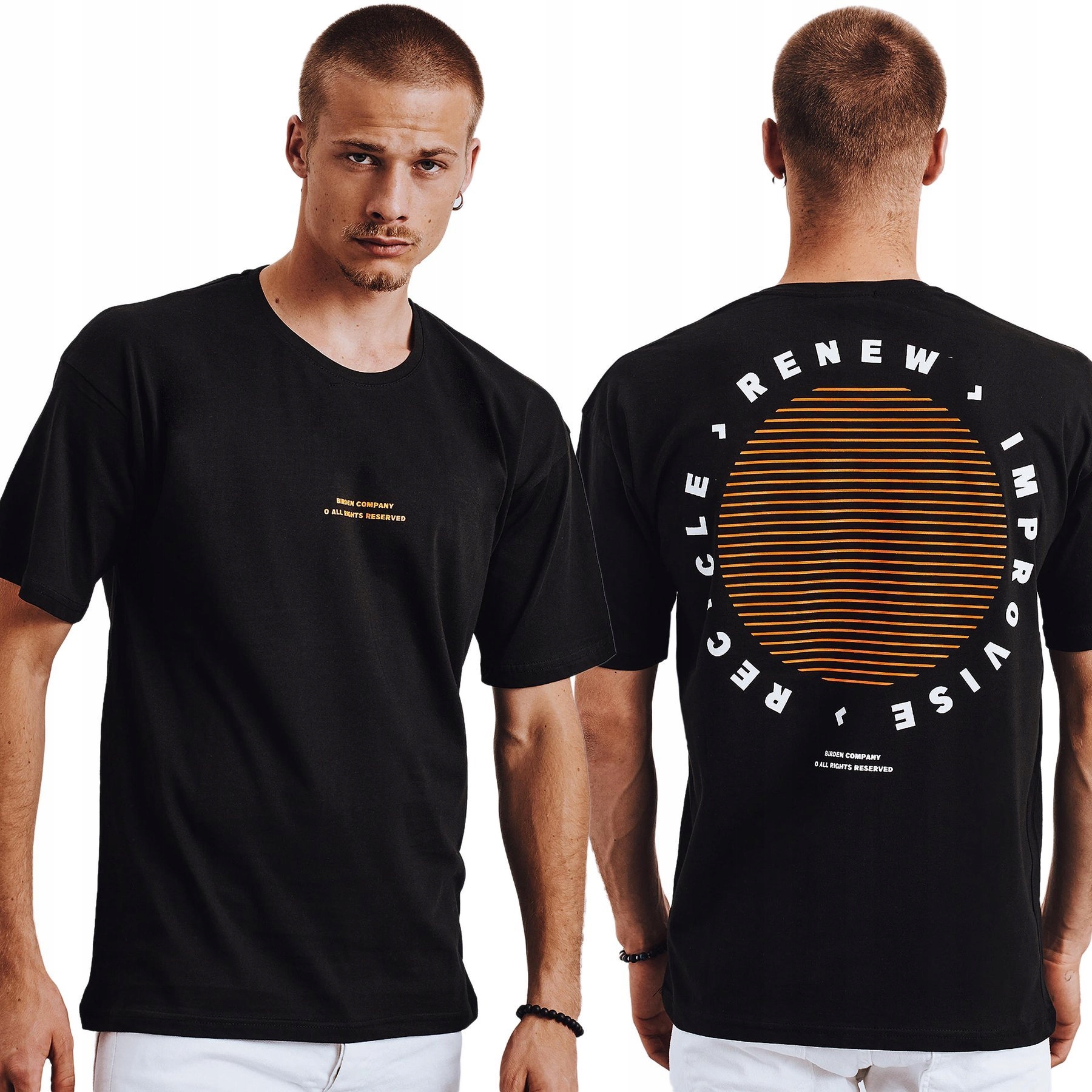 

Męska Koszulka T-shirt Z Nadrukiem rx4624 - XL