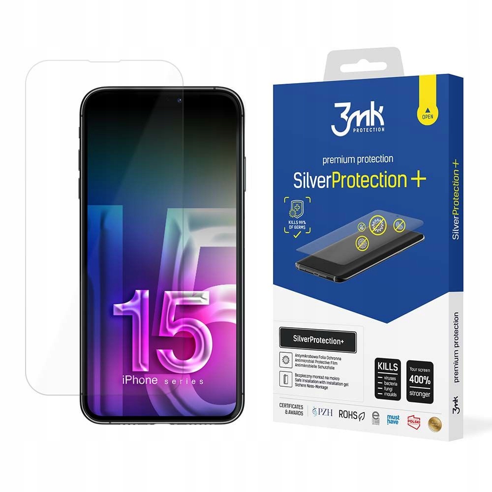 3mk SilverProtection+ do iPhone 15 Pro