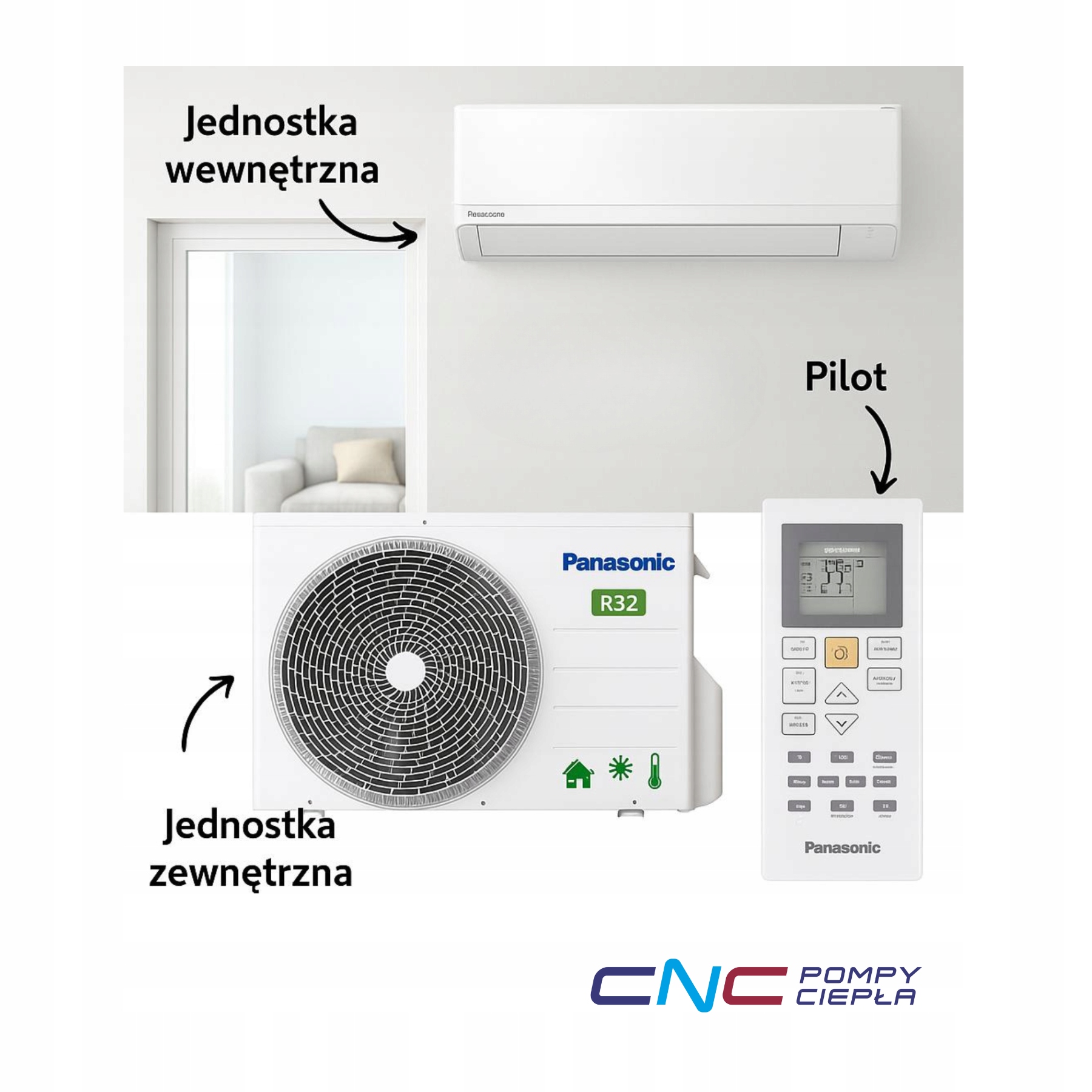 Klimatyzator ścienny Panasonic KIT-BZ25ZKE 2,5 kW, Biały, Opcjonalne Wi-Fi