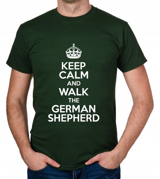 

koszulka Keep Calm Walk German Shepherd prezent