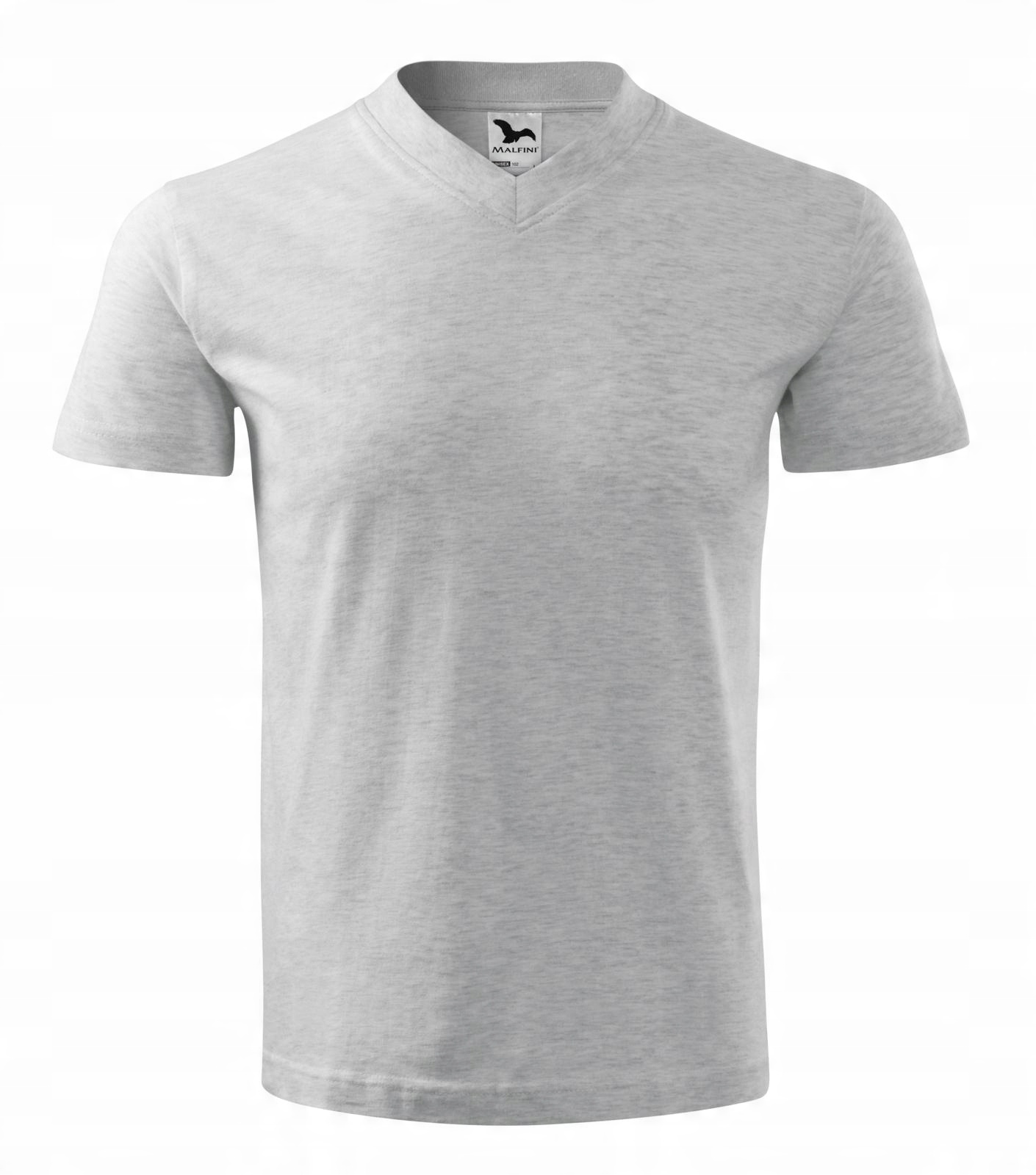 

T-shirt Koszulka Męska w serek bawełna Szary 3XL
