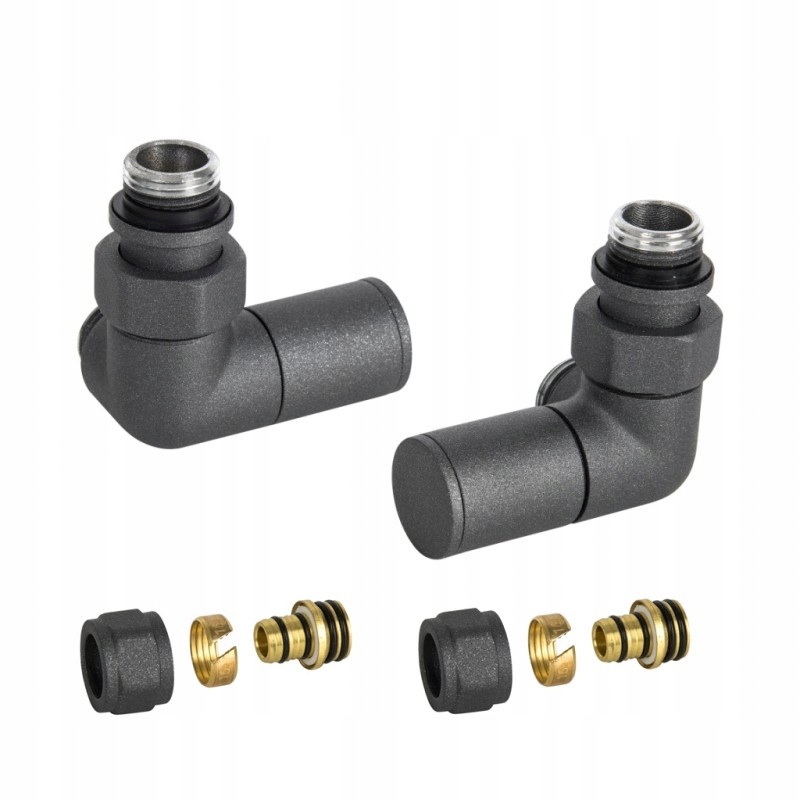 Radiátorové ventily Apm osiálne Grafitové zł. Pex