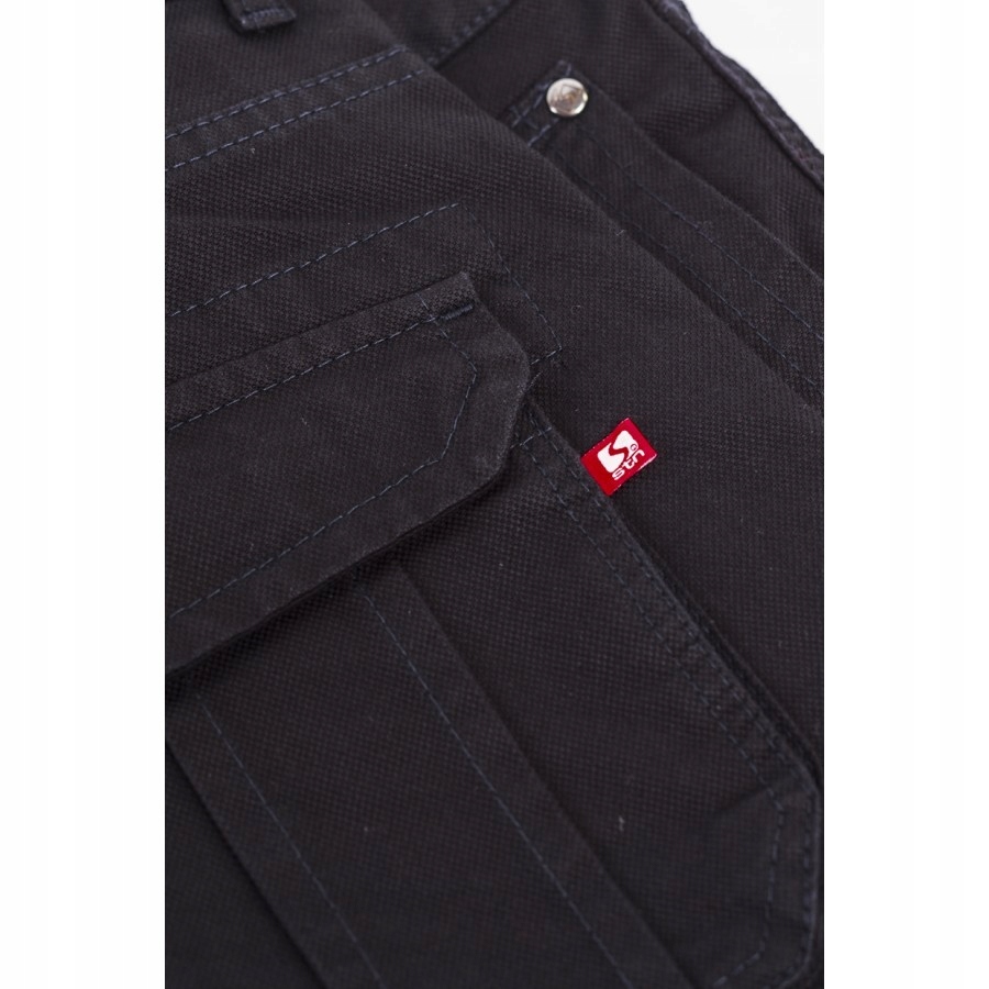 Spodnie męskie BOJÓWKI Stanley czarne 92 pas- L32 Rozmiar 34/32