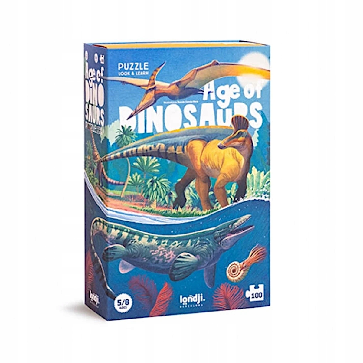 Puzzle edukacyjne Era dinozaurów 100 el. – Londji od 5 lat