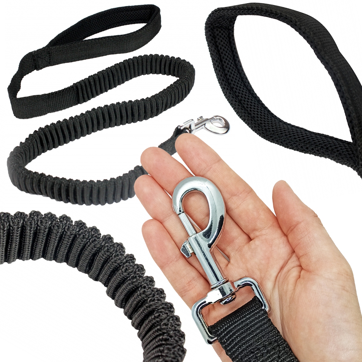 

Pet Nova Smycz Rozciągliwa Bungee 120-180cm czarna