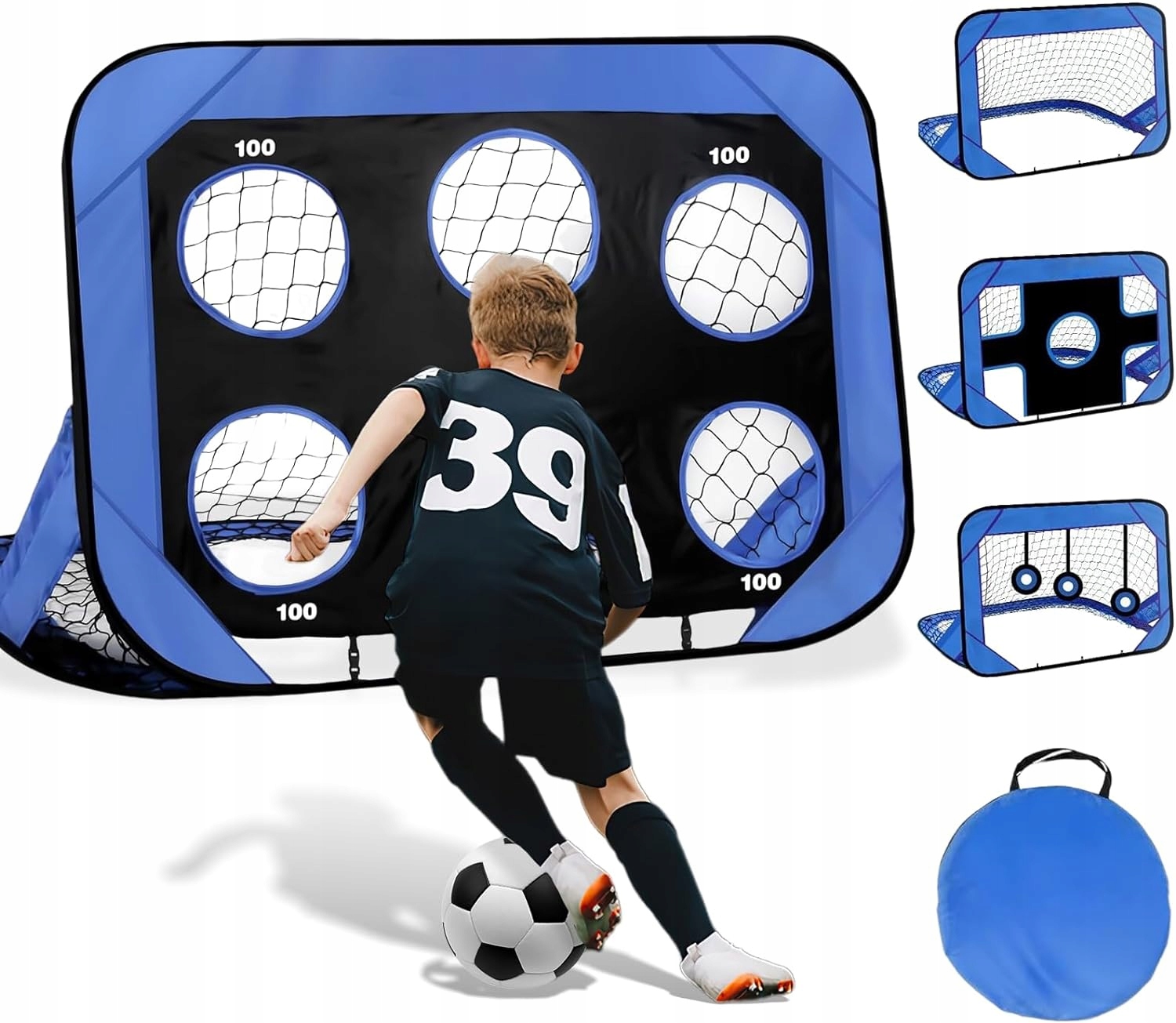 4V1 Přenosná Samorozkládací Fotbalová Branka Pop-up 120X80X80 CM Taška