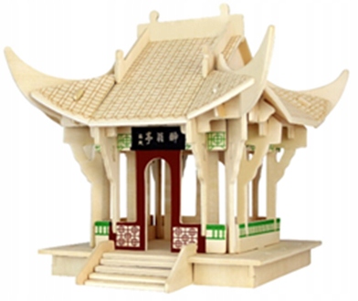 PUZZLE DREWNIANE 3D ZUIWENG PAWILON Liczba elementów 78