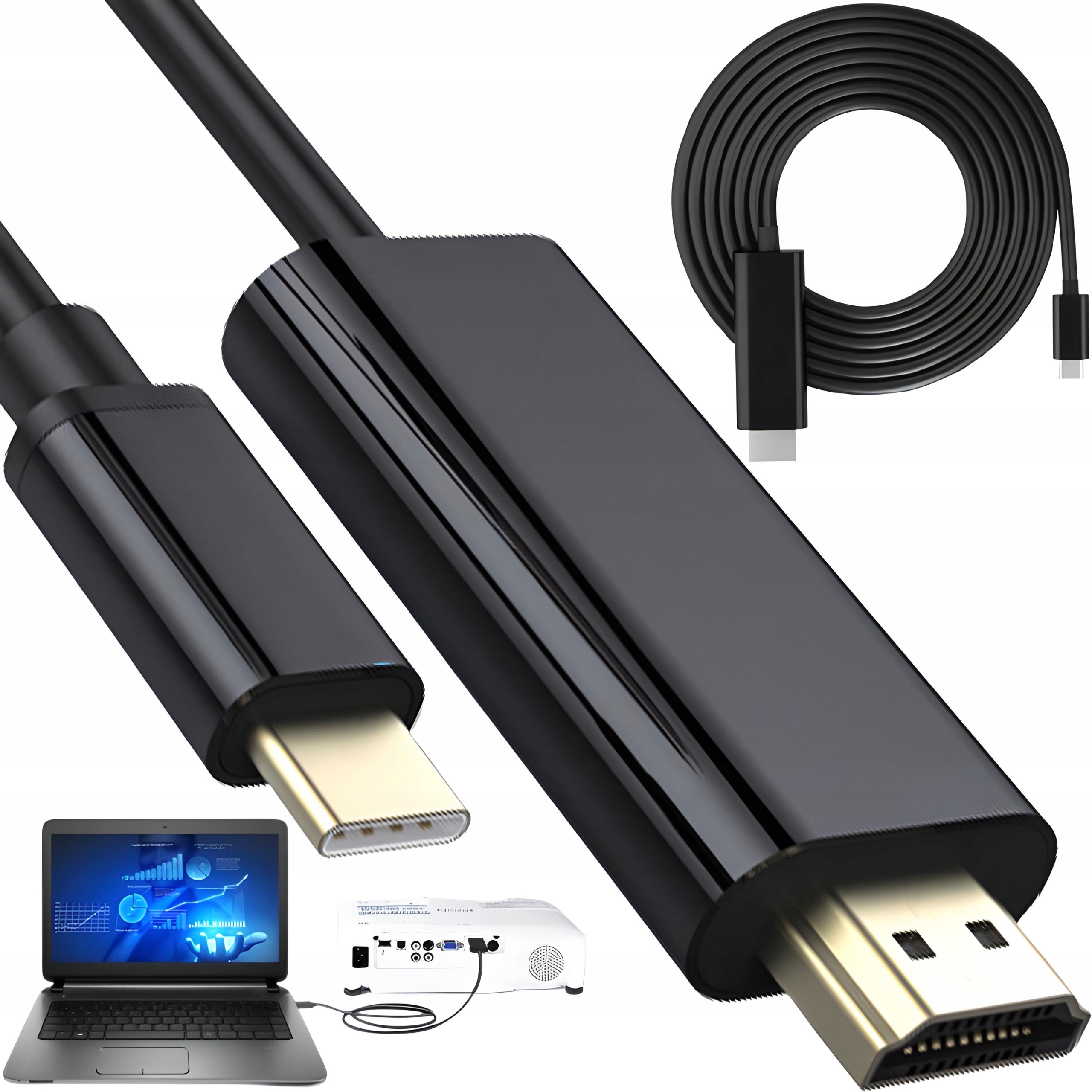 

Kabel Usb-c 3.1 Typ C Do Hdmi 4K Adapter 200CM