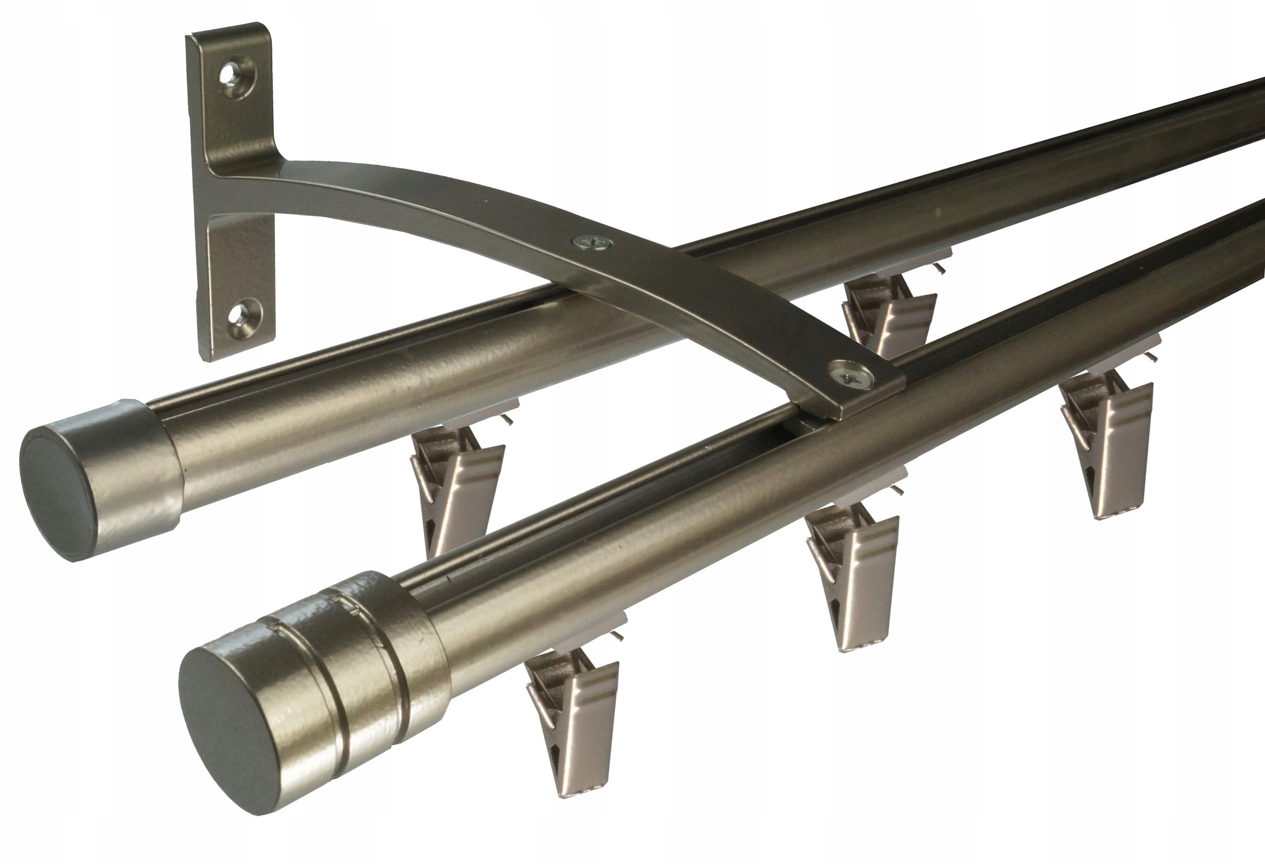 

Karnisz szyna Aluminiowy Podw. Fi 19 360 CM Satyna