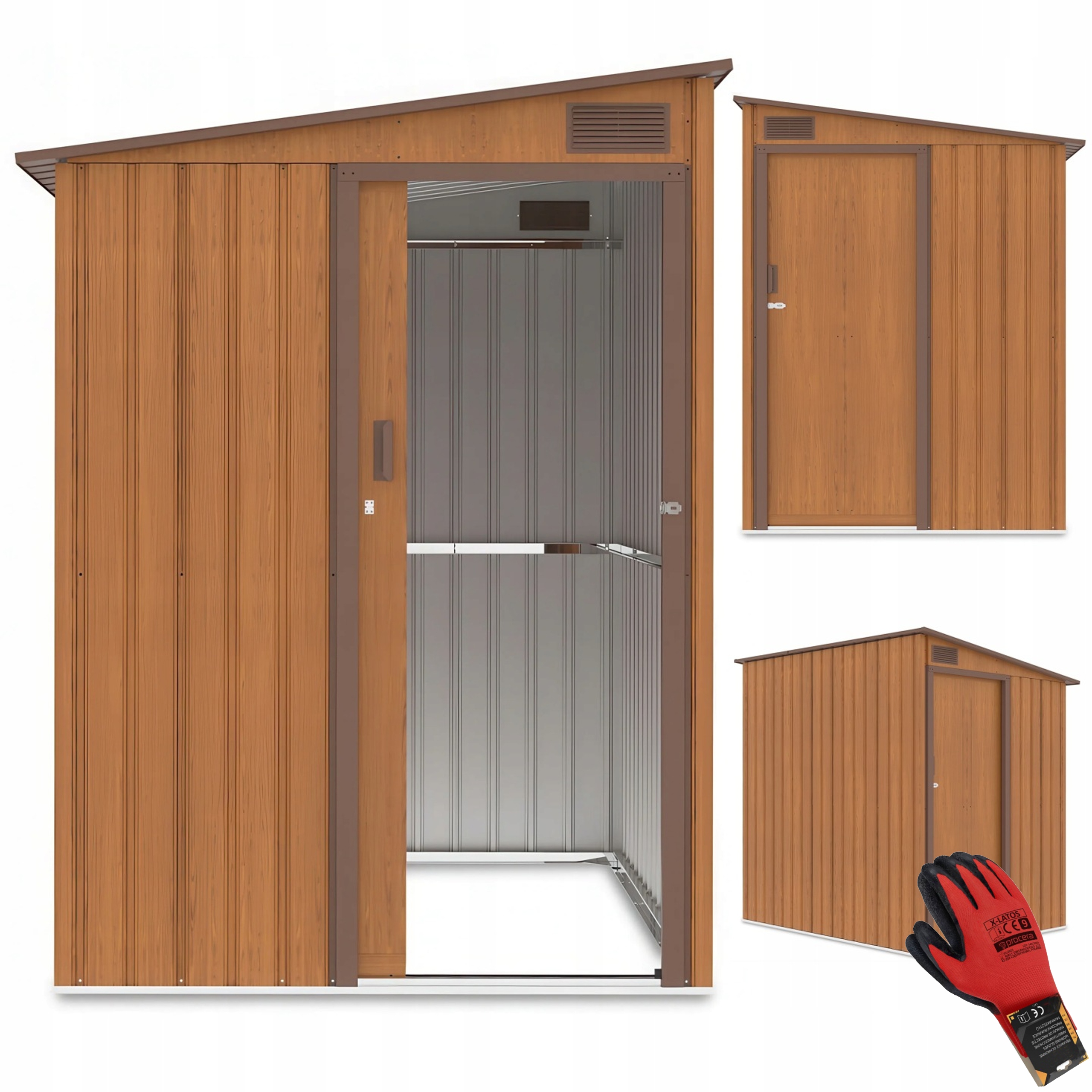 Domek Ogrodowy Metalowy Narzędziowy Szopa Jasper 150x194 Schowek na Ogród
