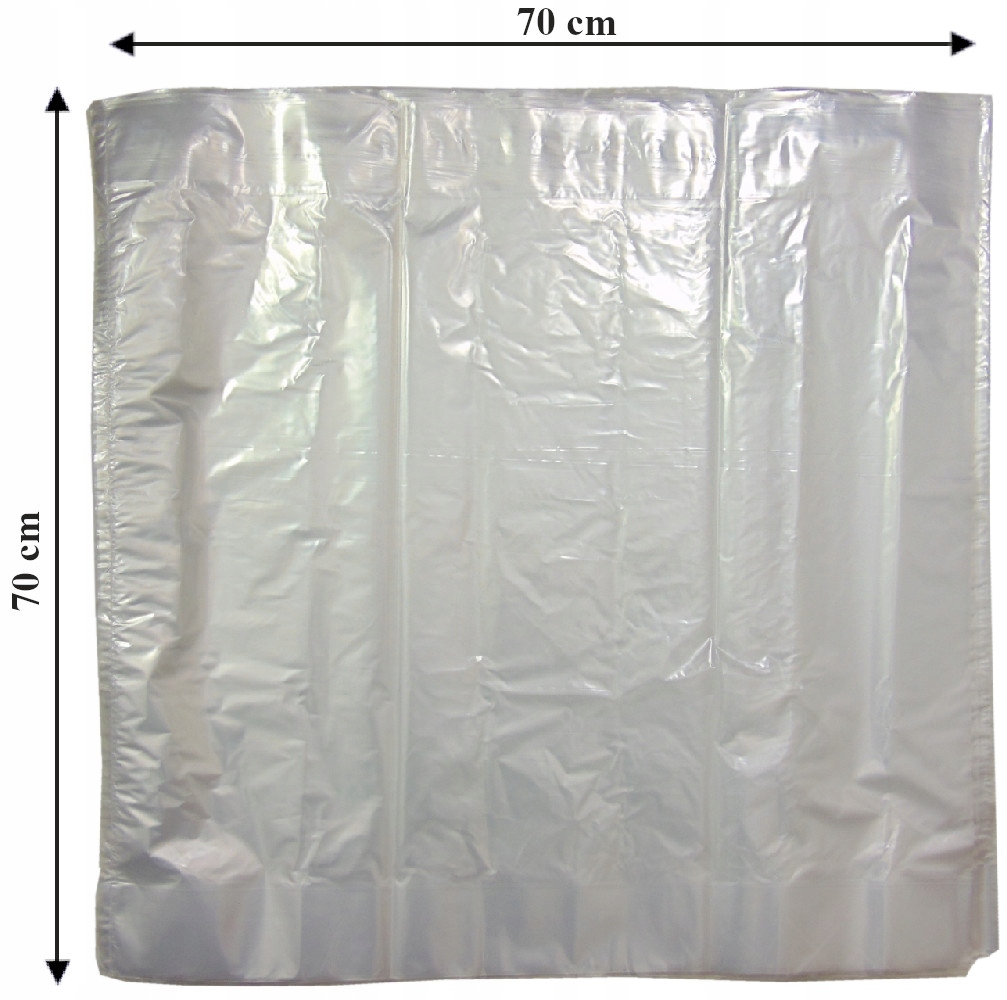 

Worki foliowe przezroczyste 70x70x15 cm, 10 sztuk