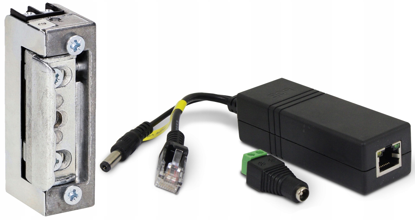 Elektrozaczep R4 symetryczny 12V DC splitter POE