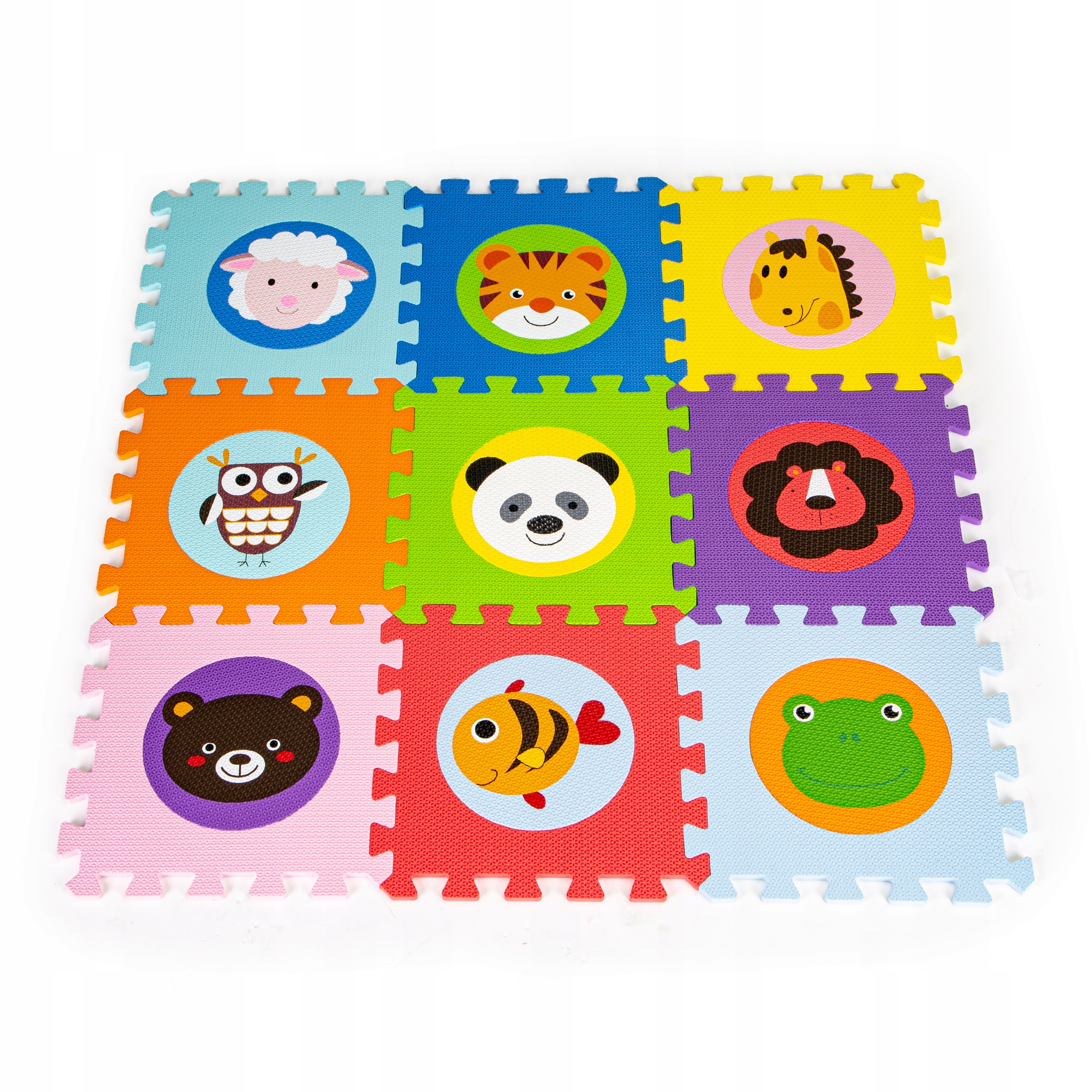 

Mata Piankowa Edukacyjna Eva Puzzle 9el 90x90cm