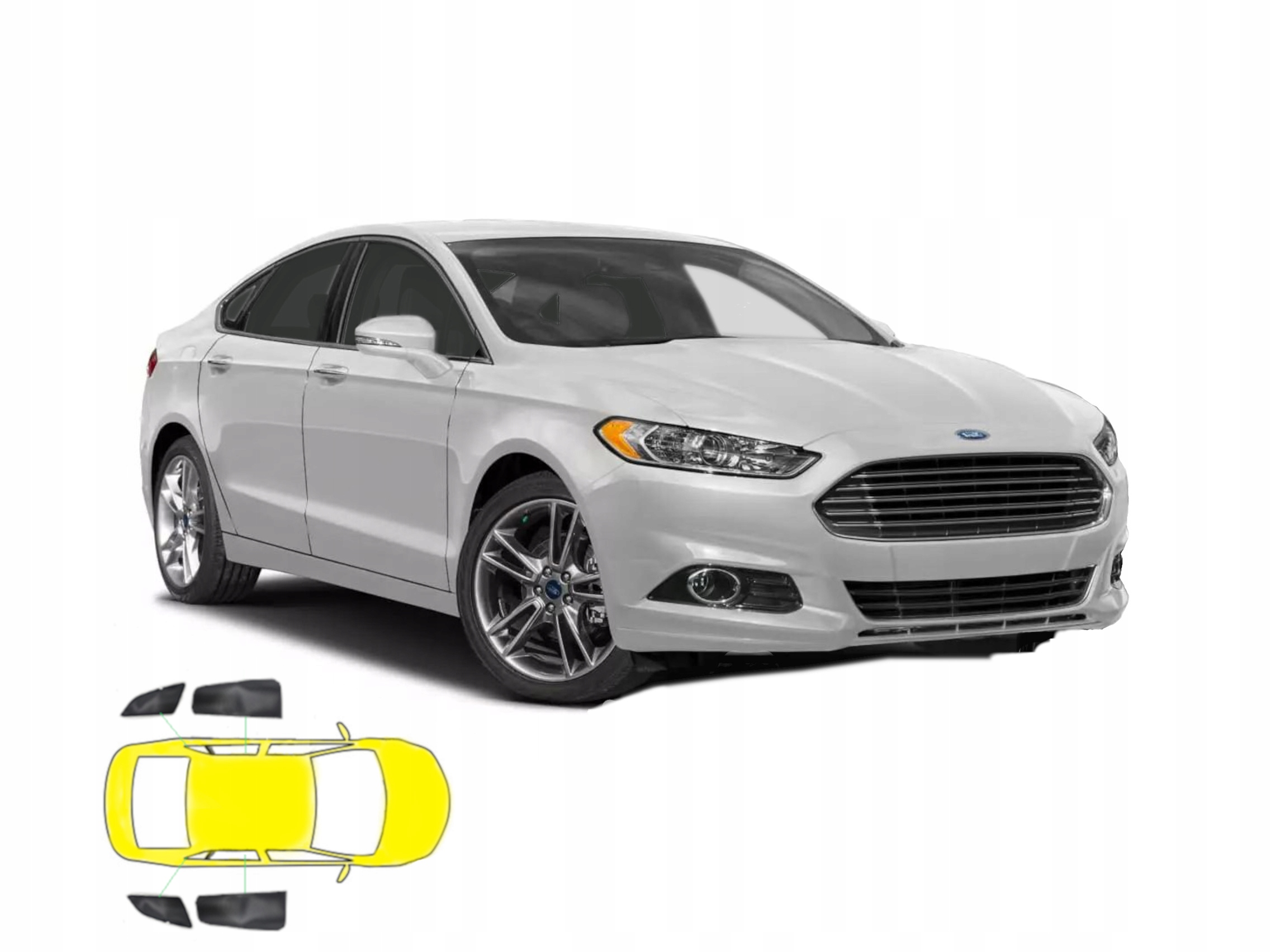 Záclony určené pro Ford Mondeo MK5 liftback