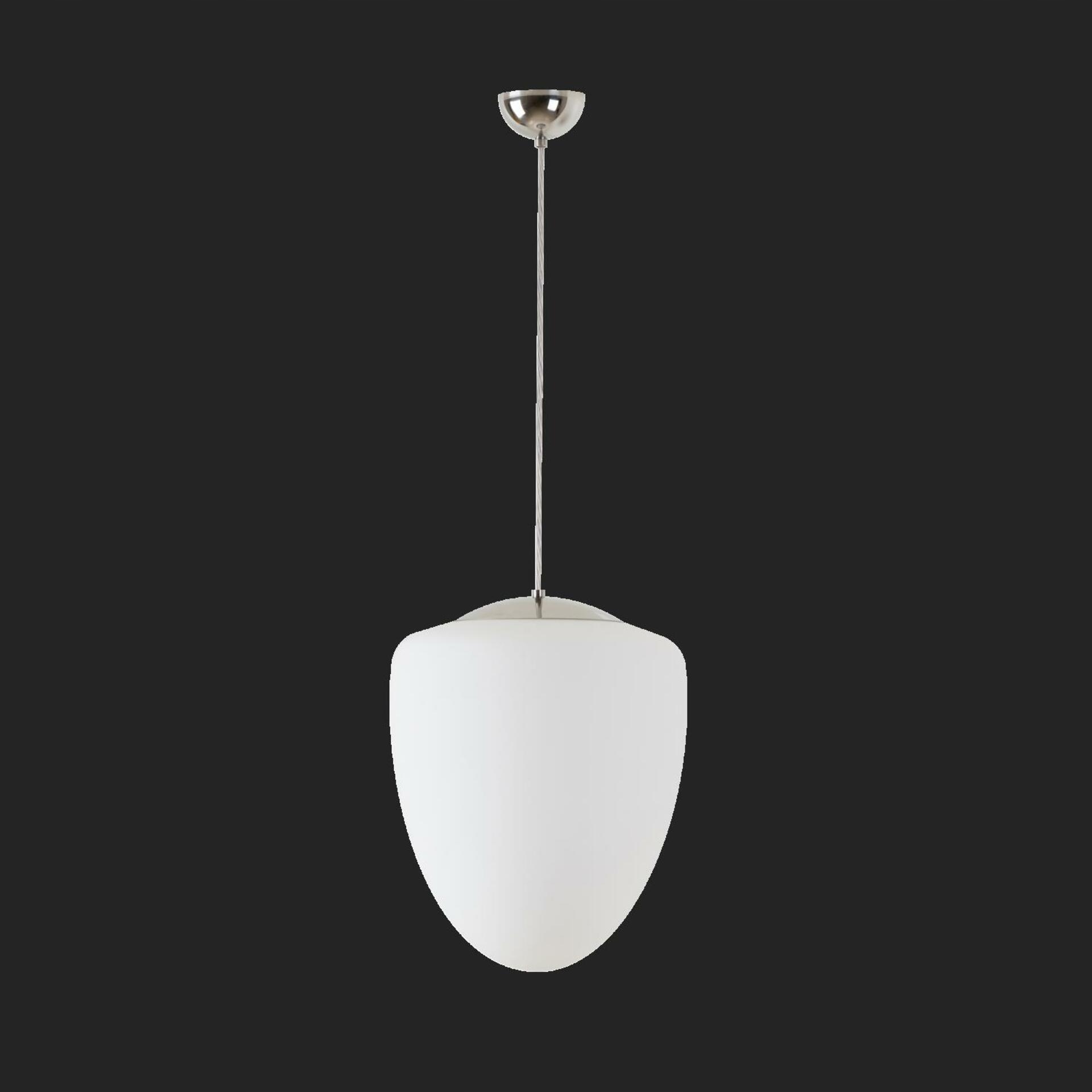 Osmont 60440 Astra S závesné sklenené svietidlo nerez leštená biela IP40 30