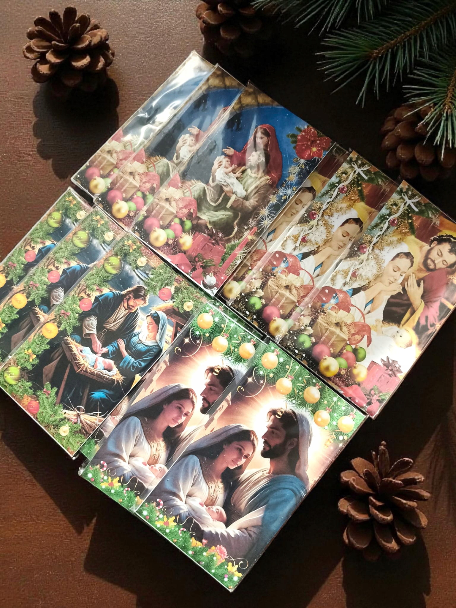 300 balení Vánoční Oplatek 3D 2 m Velký Formát