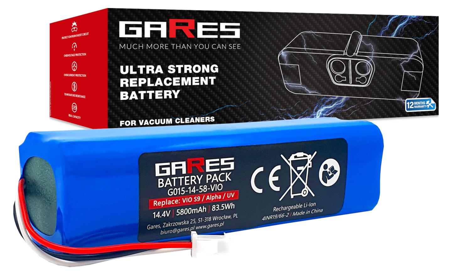 Baterie Akumulátor pro Concept VR3210 VR3520 VR3120 VR3205 14,4V 5,8Ah