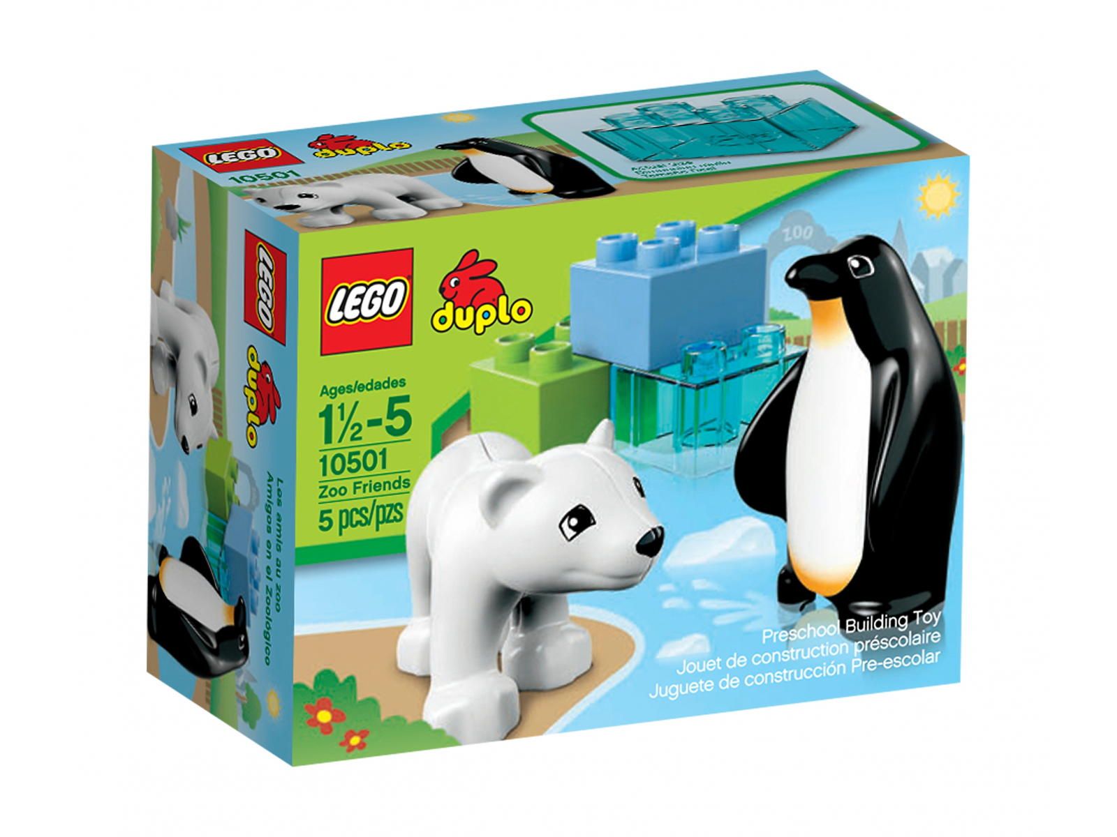 LEGO DUPLO PRZYJACIELE Z ZOO PINGWIN MIŚ POLARNY