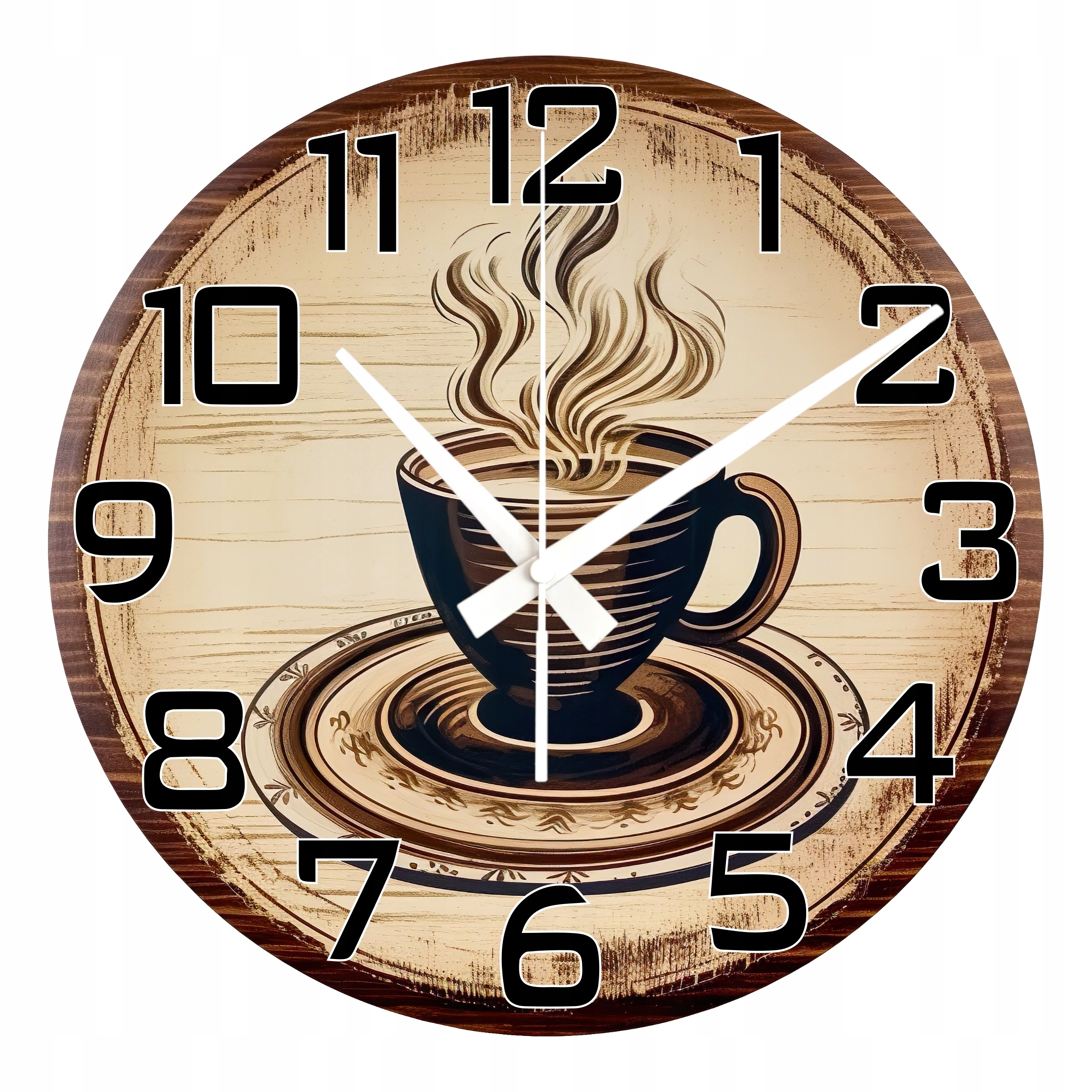 Dekoarční hodiny Káva Na Prkně Ideální Dárek Velké Hodiny 45 cm