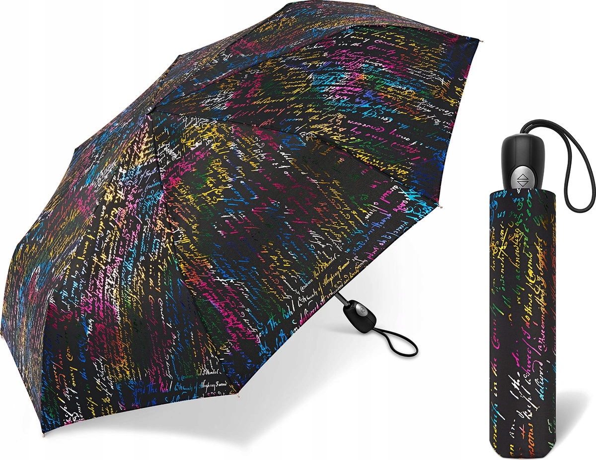 Automatický deštník Pierre Cardin Light Manuscrit Metallique