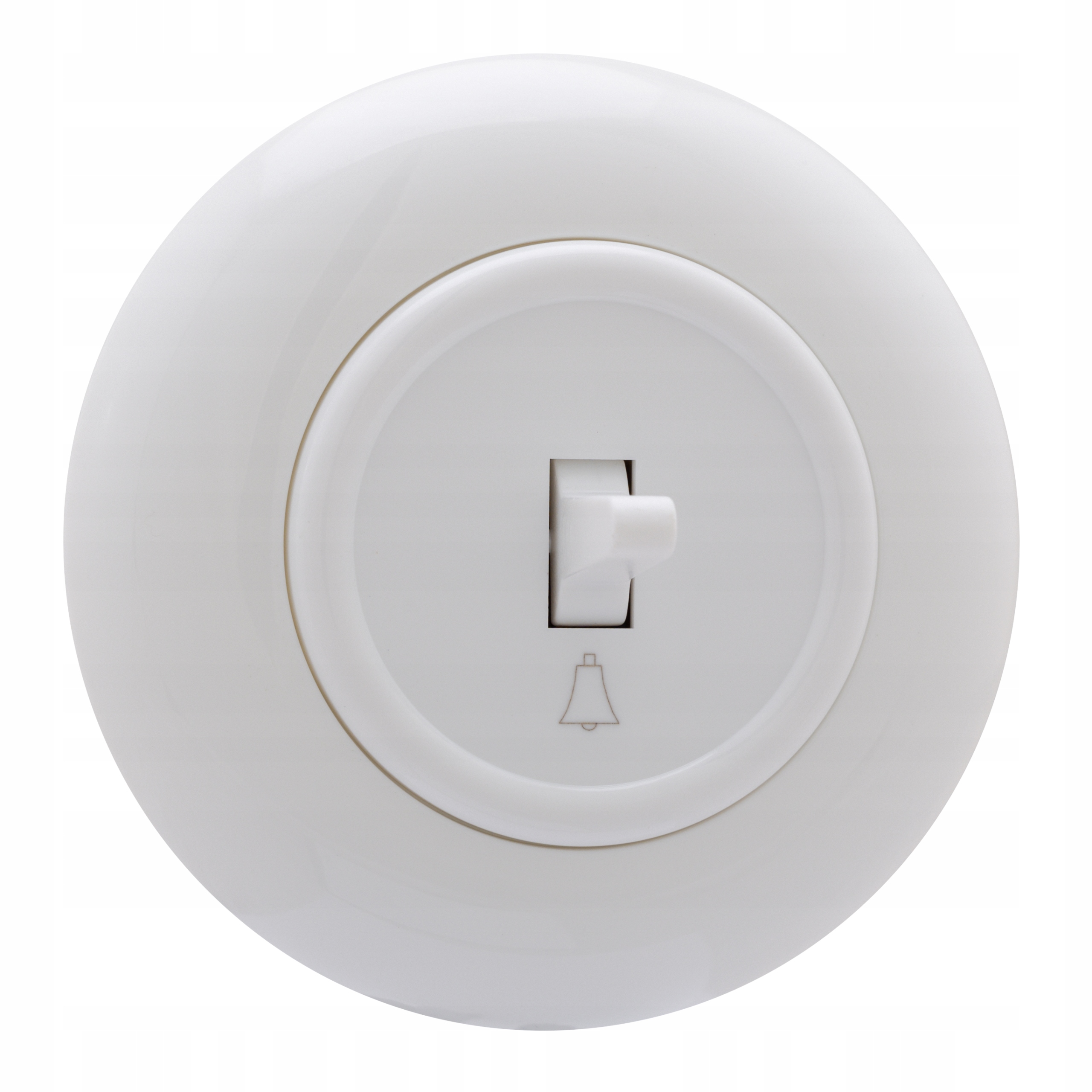 Wyłącznik Łącznik dzwonkowy RETRO LOFT BOHO VINTAGE biały