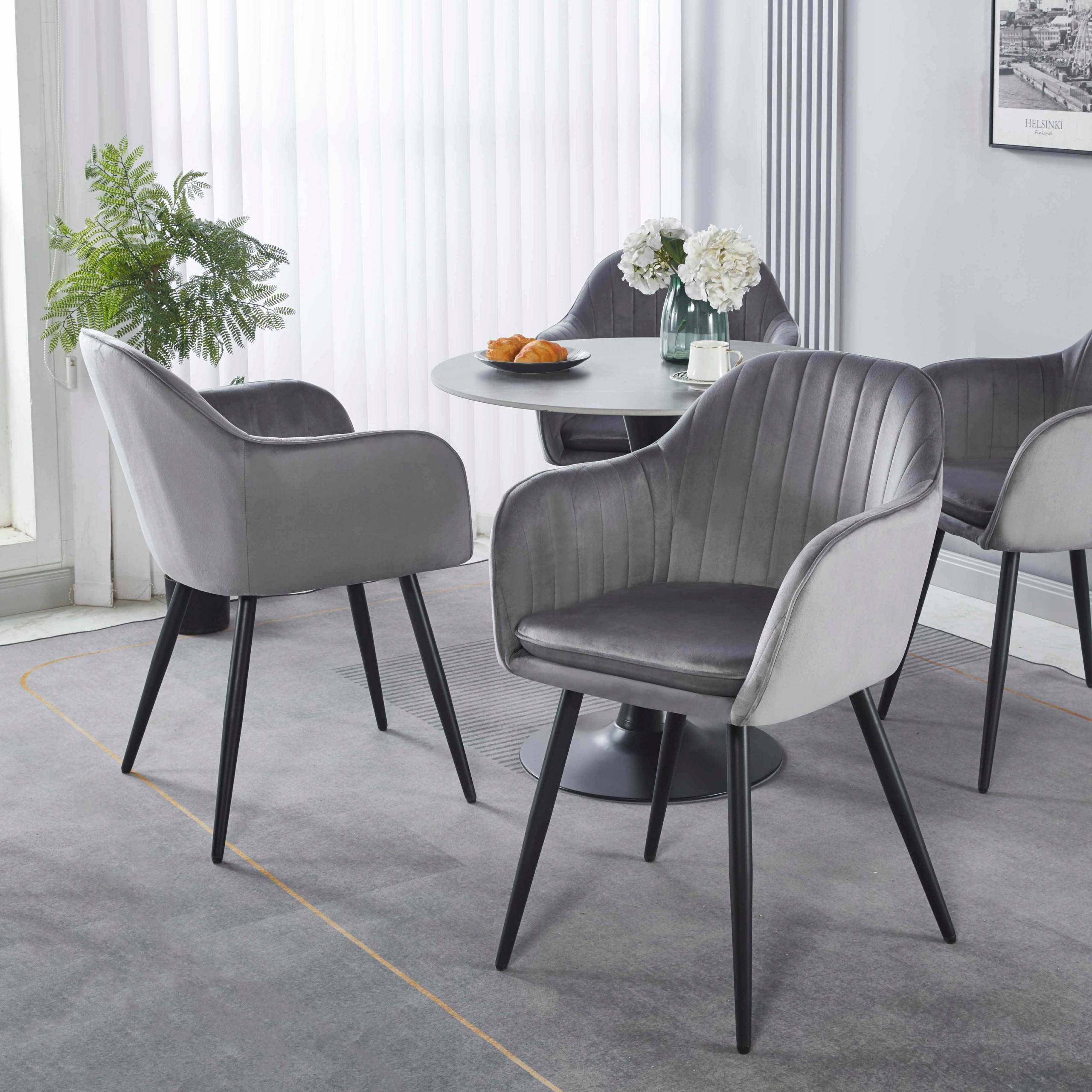 KRZESŁO TAPICEROWANE WELUROWE VELVET SZARE 813 DO SALONU JADALNI KUCHNI EAN (GTIN) 5904107192352