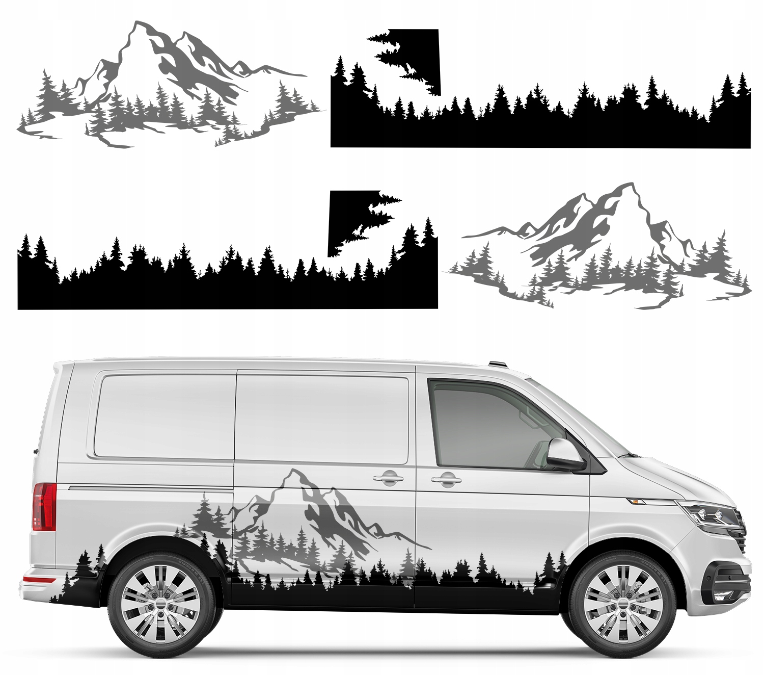 Samolepka Motiv Auto Camper Hory Les 84x976cm